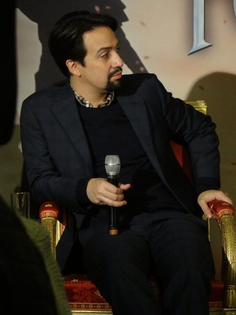 Lin-Manuel Miranda à la Conférence de Paris pour le film Le Retour de Mary Poppins