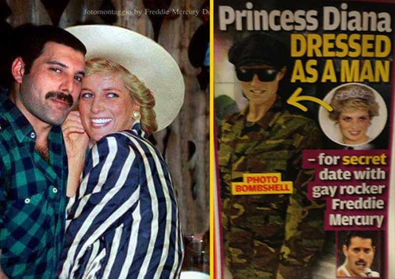 Freddie Mercury et Princesse Diana