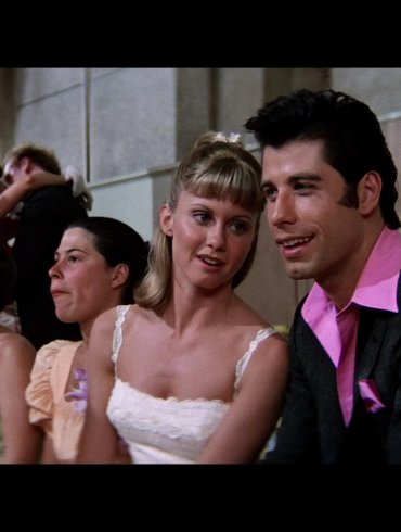 Grease Danny Zuko et Sandy au bal de fin d'année