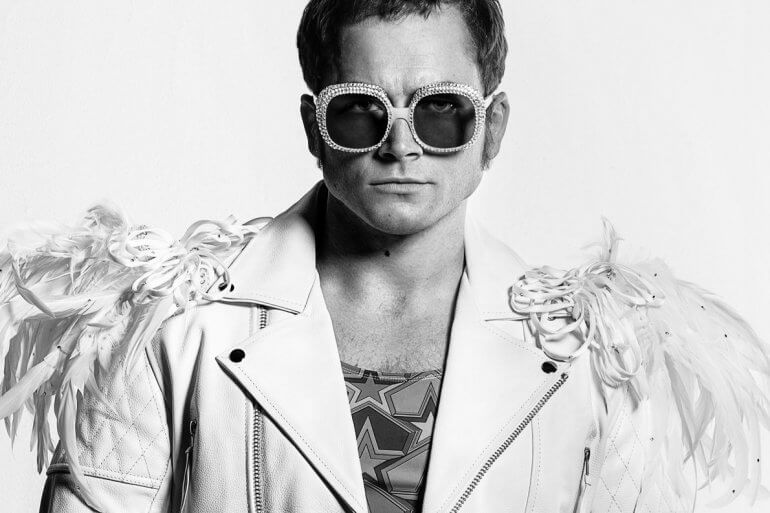 Taron Egerton as Elton John in Rocketman from Paramount Pictures.